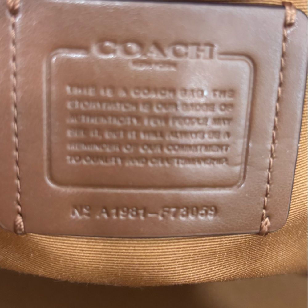 COACH MINI SIERRA EMBOSSED LEATHER SATCHEL grey cream purse handbag - Picture 4 of 10